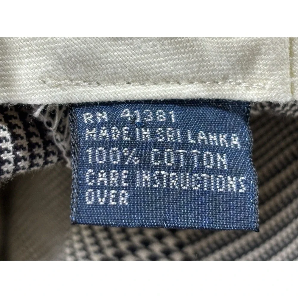 VTG Polo Ralph Lauren Men's Pants 38x30 (36x29.5) Cuffed Pleated Glen Plaid USA